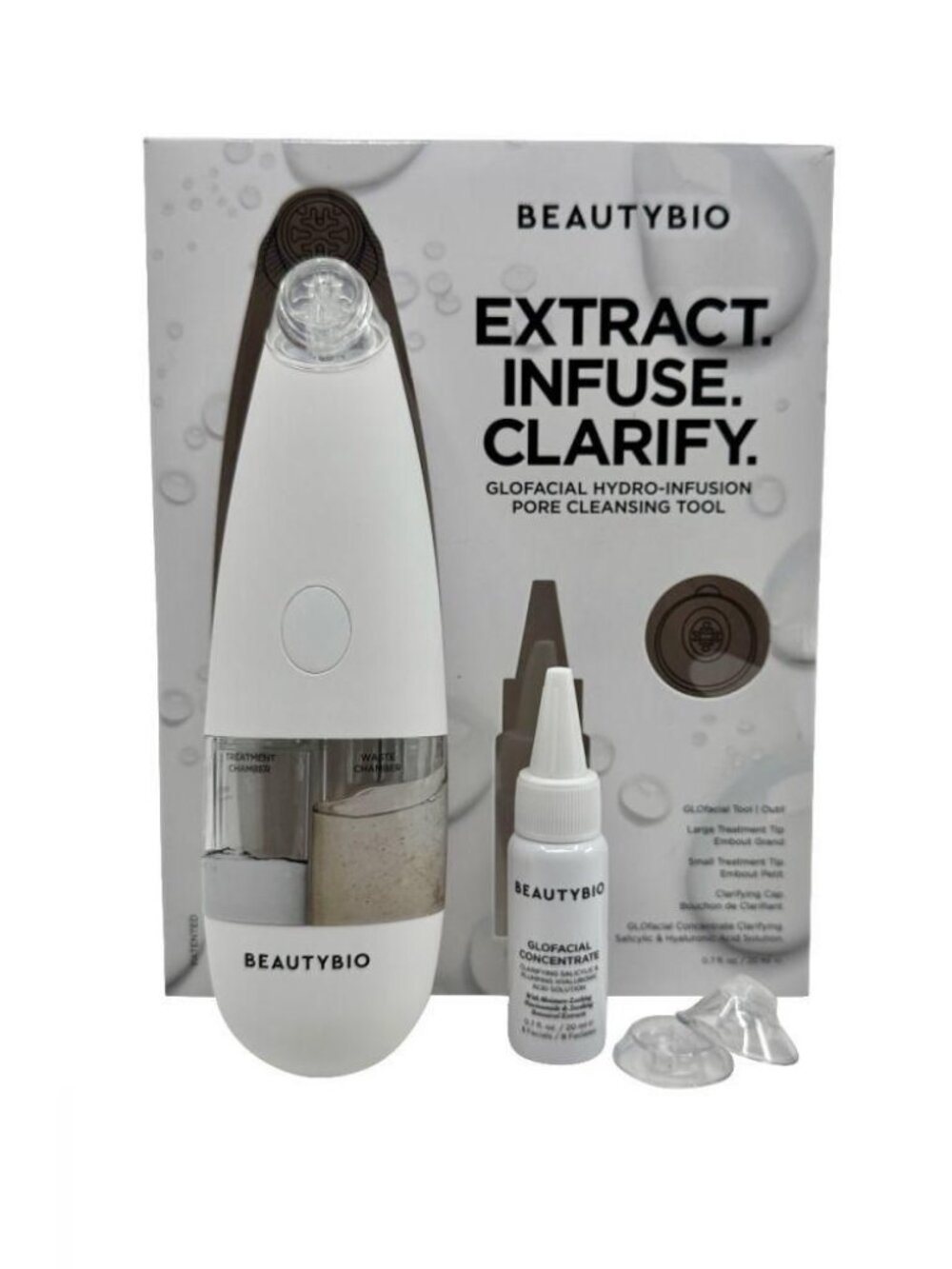 MSRP $200 | BeautyBio GLOfacial Pore Cleansing Tool with Blue LED